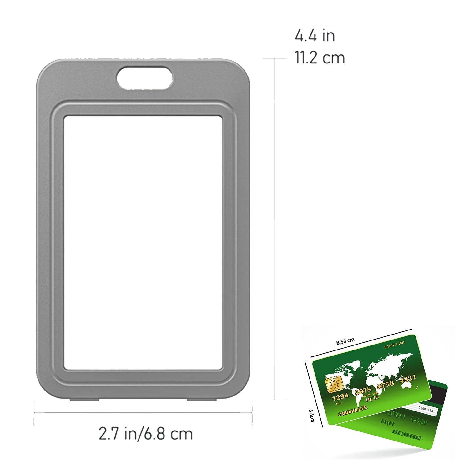 Color Plastic Transparent Card Work Card Set Double-Sided Transparent Badge Can Bring Lanyard Work Card Student School Card