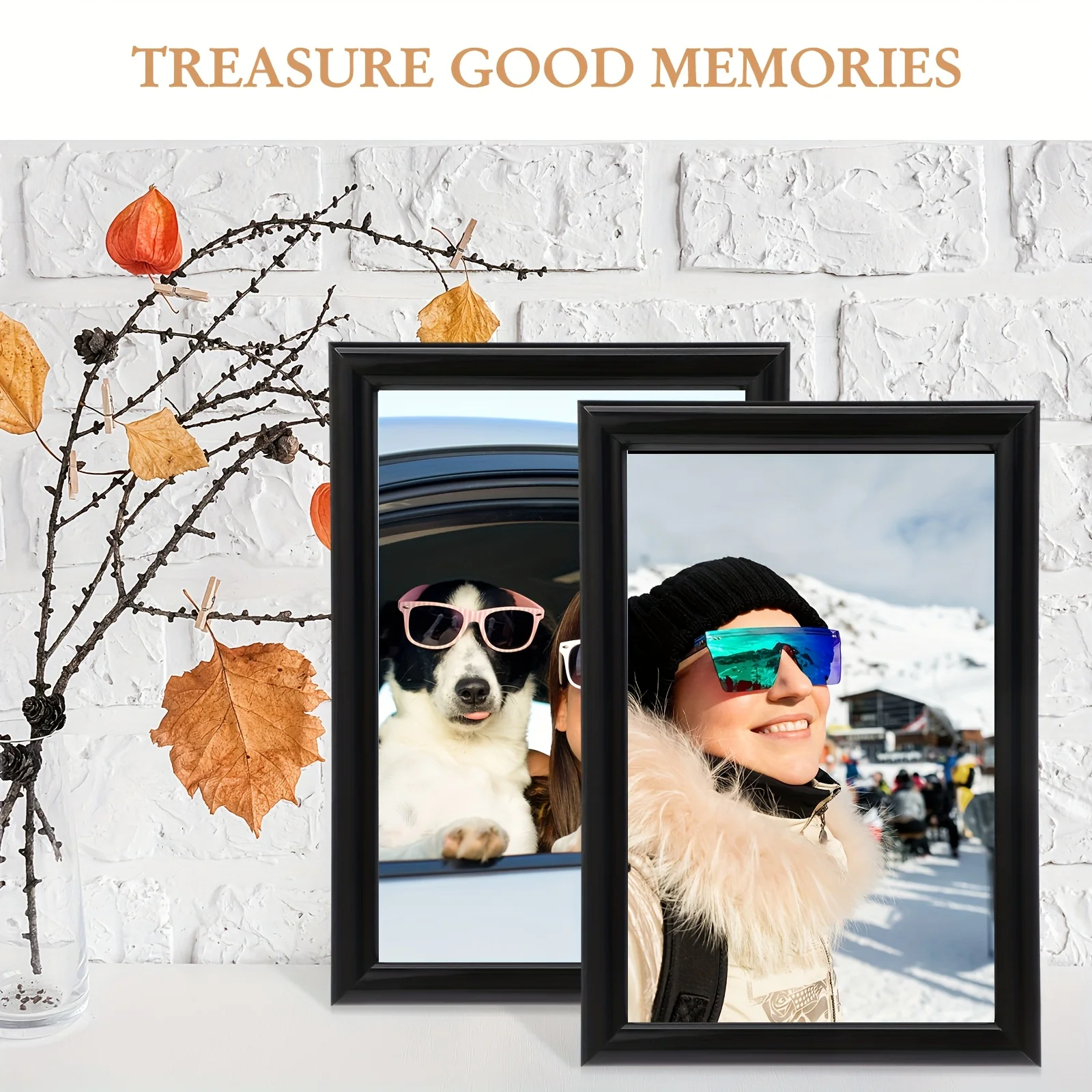 24pcs Black 4x6 Inch Photo Frames – Classic Vertical Design for Wall Hanging or Tabletop Display, Ideal for Home Decor, Office S view 4