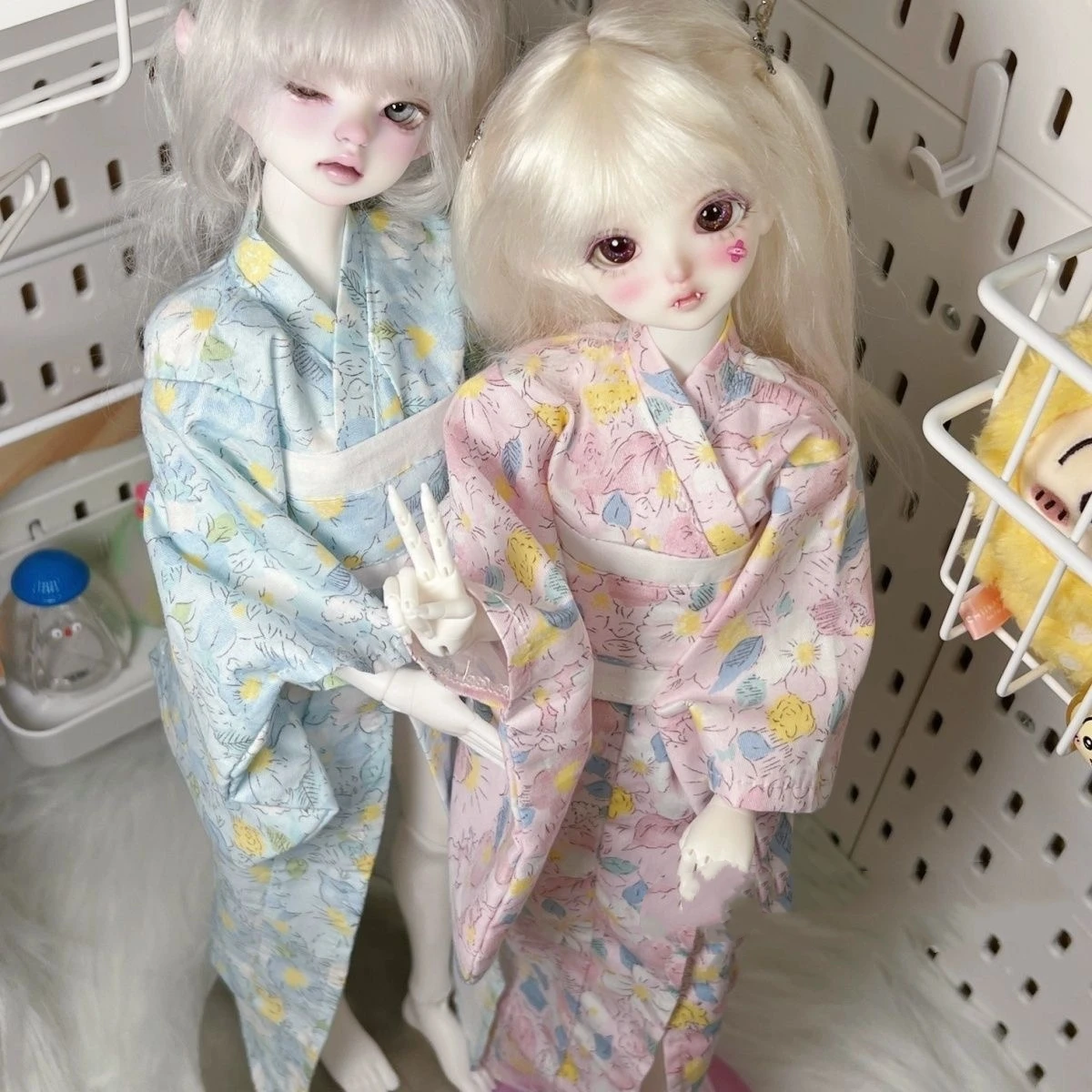 

BJD doll clothes suitable for 1/4 1/6 size Cute Pink skirt clothes suit doll accessories (4 points)