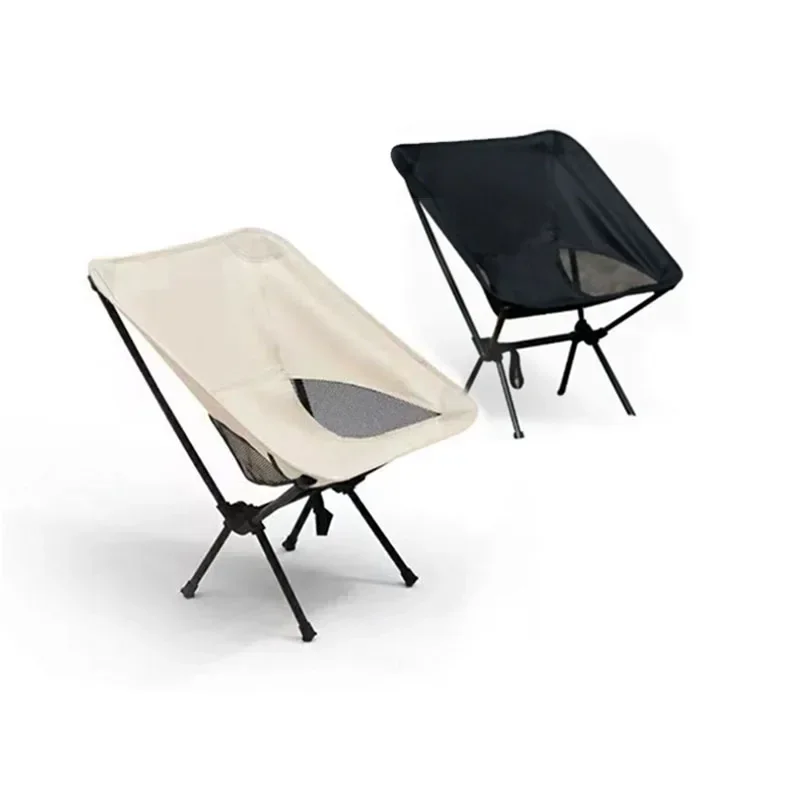 

2025/ Foldable Camping Chairs Set Lightweight folding Chair Ultralight Backpacking Moon Chairs for Garden Picnic Beach Fishing