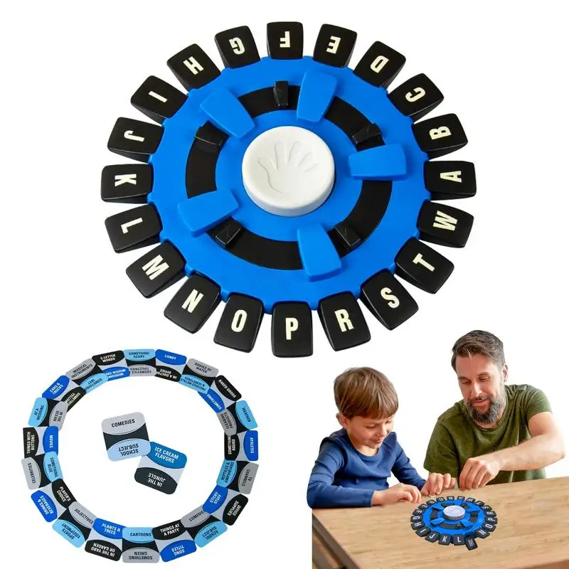 Fun Word Puzzle Game Tapple Game Think Words Game Letter Game Educational Learning Puzzle Toy Table Crazy Wheel Word Game