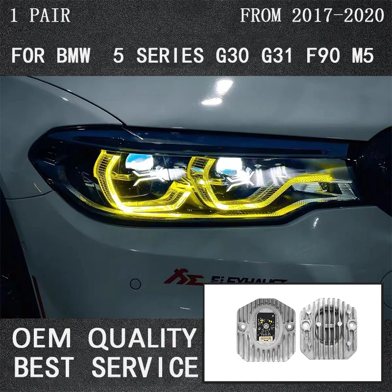 

Yellow DRL Daylight Module For 2017-2029 BMW G30 G31 F90 M5 LCI Adaptive LED Headlights 63117214939 63117214940 7214939 7214940