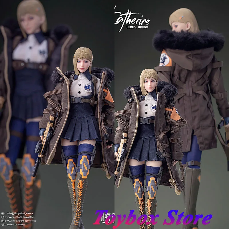 In Stock I8Toys I8-72C23 1/12 Scale Katherine Cool Girl Figurine Delicate Female Soldier 6