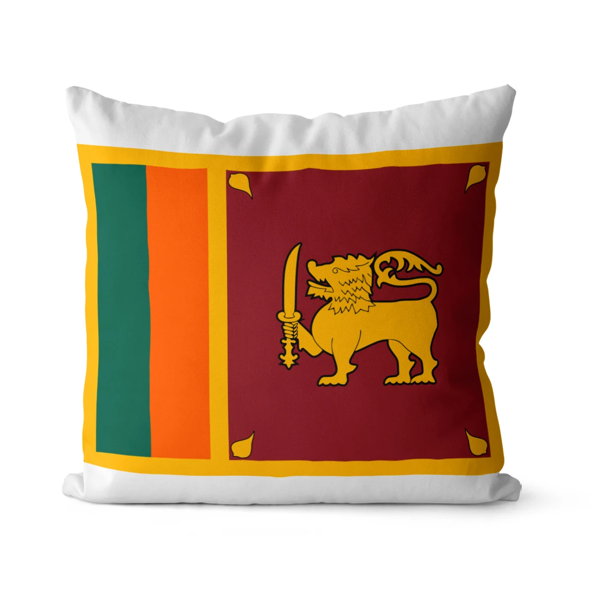 

Wuzidream The Sri Lanka Flag Pillow Cover Decoration Pillow Case Decorative Throw Pillow Cover For Sofa Cushion Cover