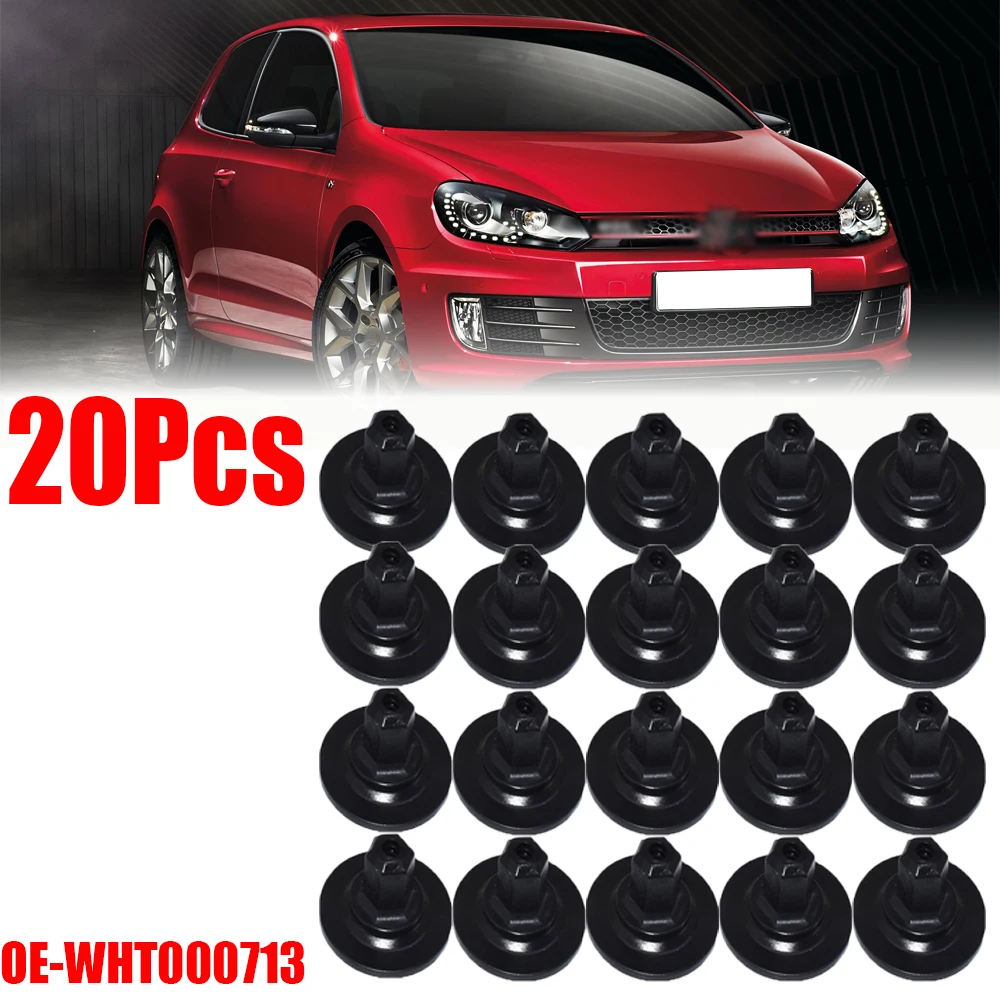 20Pcs Auto Fasteners Self Tapping Screws Seat Nut Cap Plastic WHT000713 For Vw Golf Jetta Touran Polo Passat Audi Seat Skoda