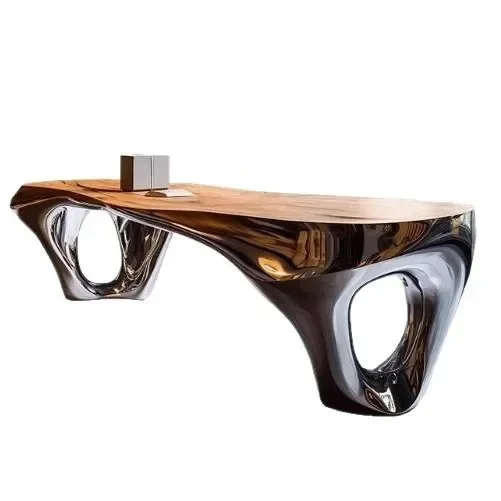 Light luxury modern Internet celebrity coffee table art aesthetics furniture living room home creative special-shaped