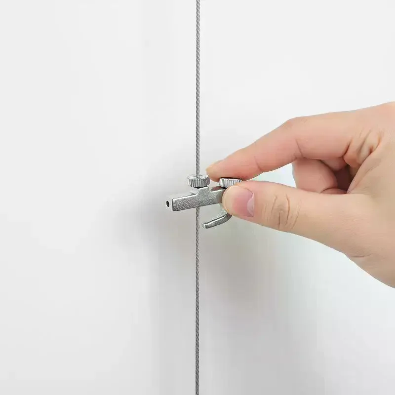 Stainless Steel Picture Hangers Heavy Duty Rail Hooks Silver Easy Installation