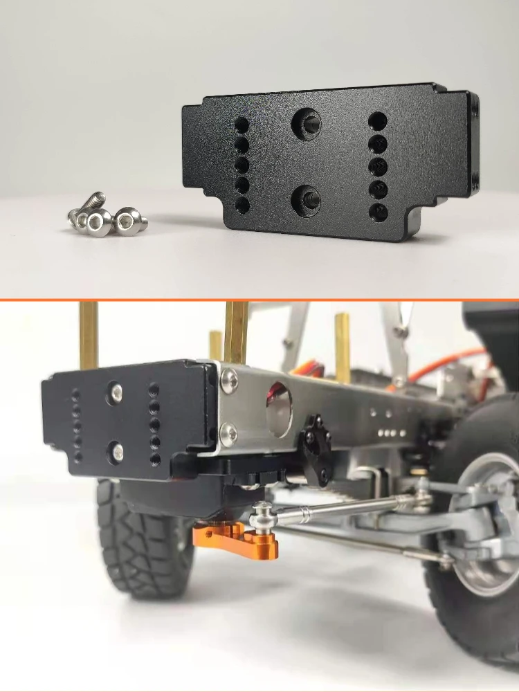 Support de servo en métal pour poutre transversale avant de camion RC 1/14, pour pièces et accessoires de camion tracteur basculant Tamiya 1/14 RC