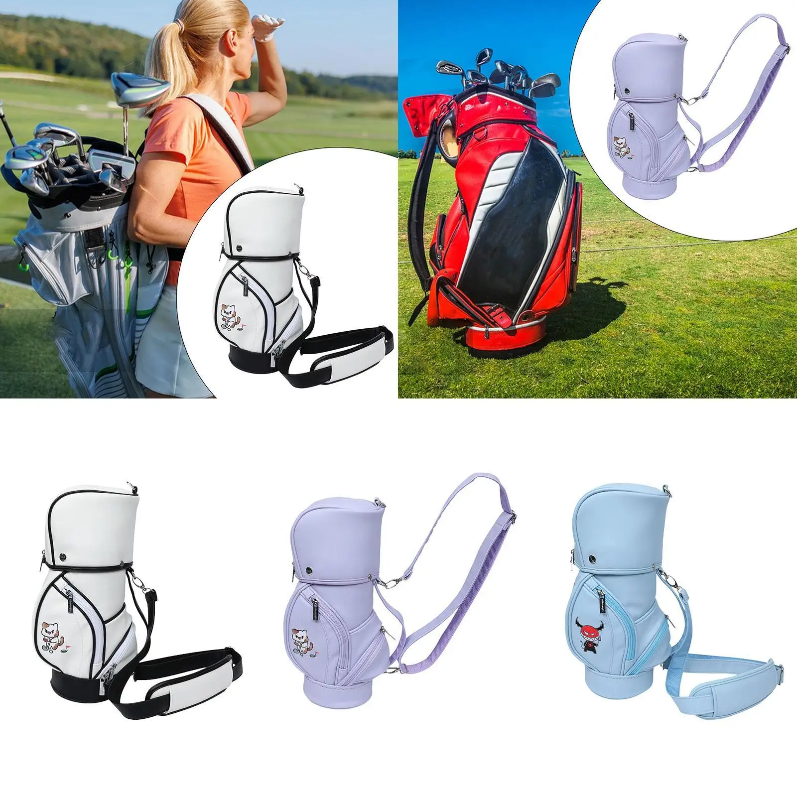 

Сумка для гольфа со съемным ремнем, сумка для хранения мячей для гольфа, подарок для женщин-гольфисток