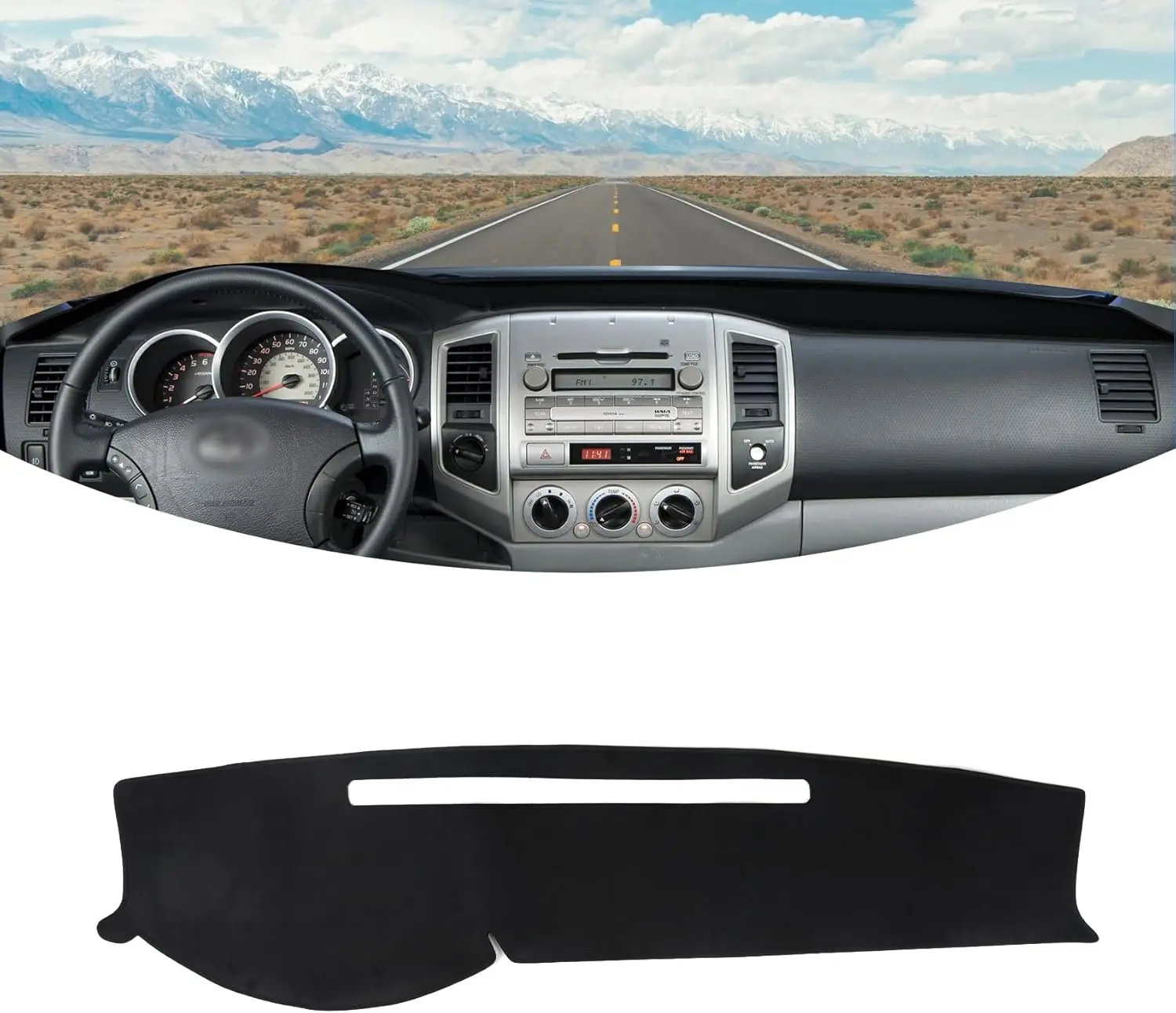 

Dash Cover for Toyota Tacoma 2005 2006 2007 2008 2009 2010 2011 2012 -2015 Accessories Flannel Dashboard Cover Dash Cover Mat