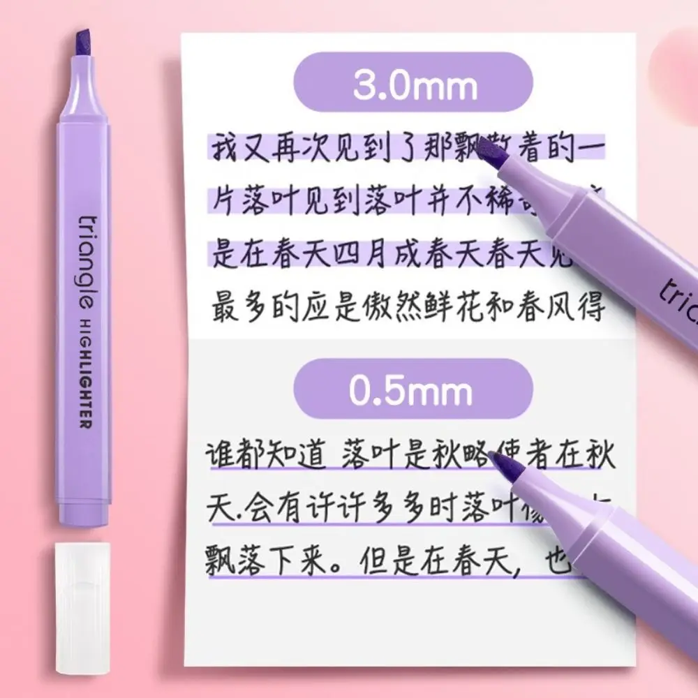 

Треугольный держатель для ручки, ручка-хайлайтер Morandi/Macaron, цветная живопись, маркер для граффити, большая емкость, защита глаз, ручка для журнала