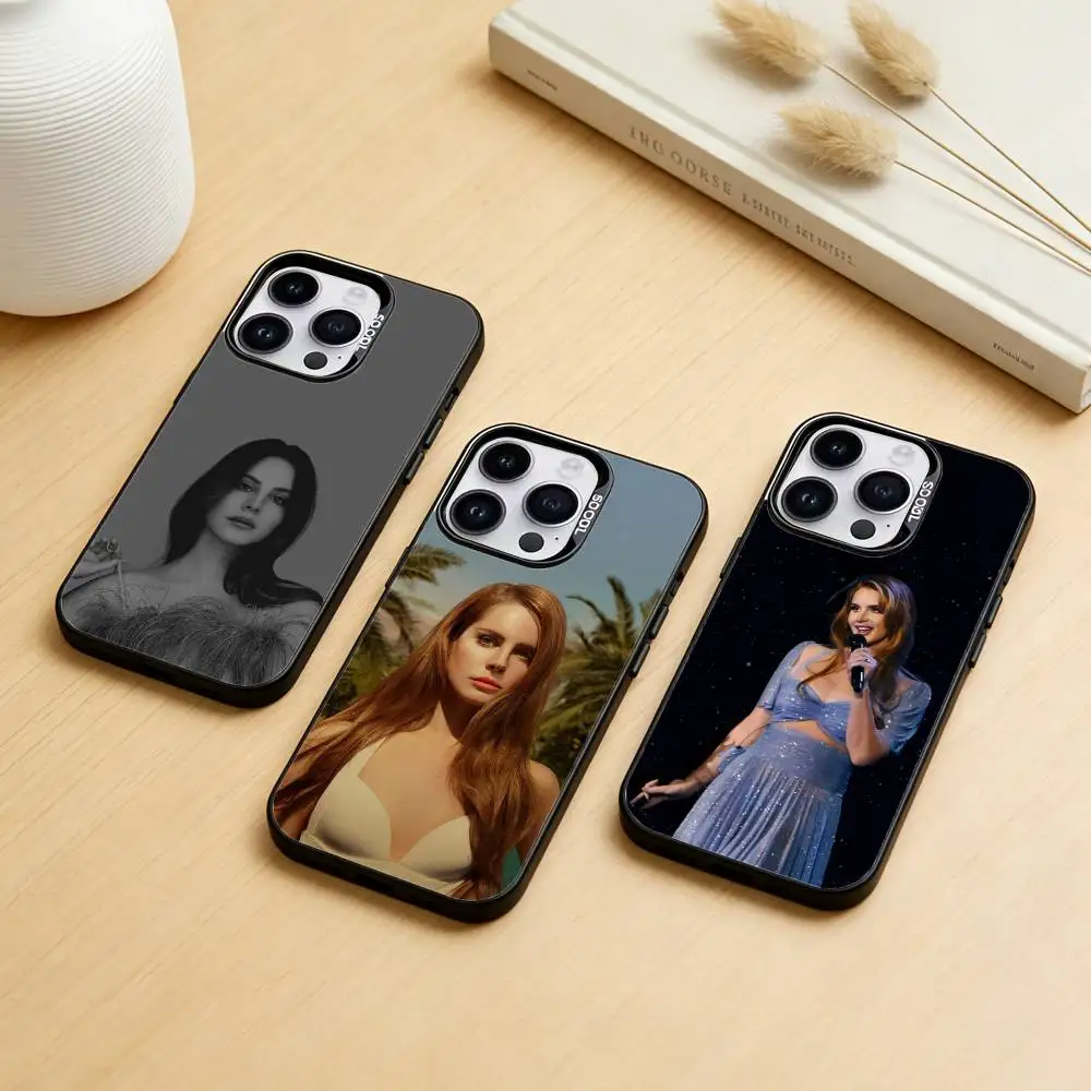 

Lana Del R-Rey Phone Case For iPhone 17,16,15,14,13,12,11,Pro Max,Plus Candy Silver Cover