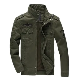 Chaqueta de trabajo táctica informal para hombre, chaqueta de talla grande M-6XL Malica MA1, chaqueta verde Cargo para primavera y otoño, novedad de 2023