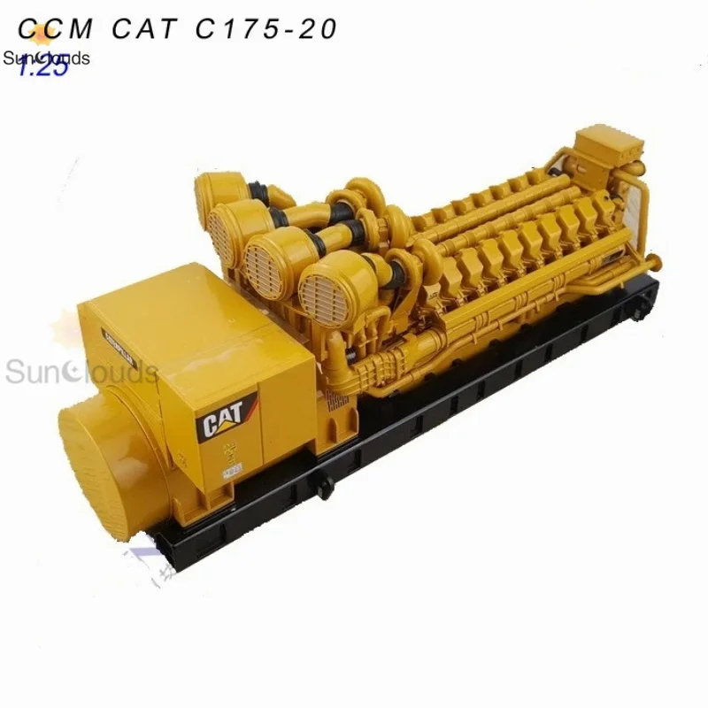 DM Caterpillar CAT 3516 B conjunto de generador de motor vehículo de ingeniería de aleaciones modelo 1:25 85100C modelo fundido a presión coche de juguete y colección