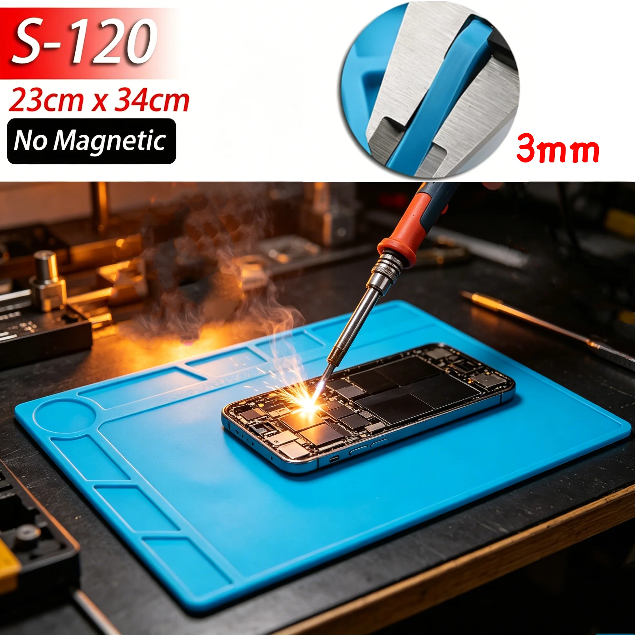 Insulation Repair Pad Heat-Resistant Silicon Soldering Station Kinds of Mat Work Pad Desk Platform BGA Soldering Station Tools