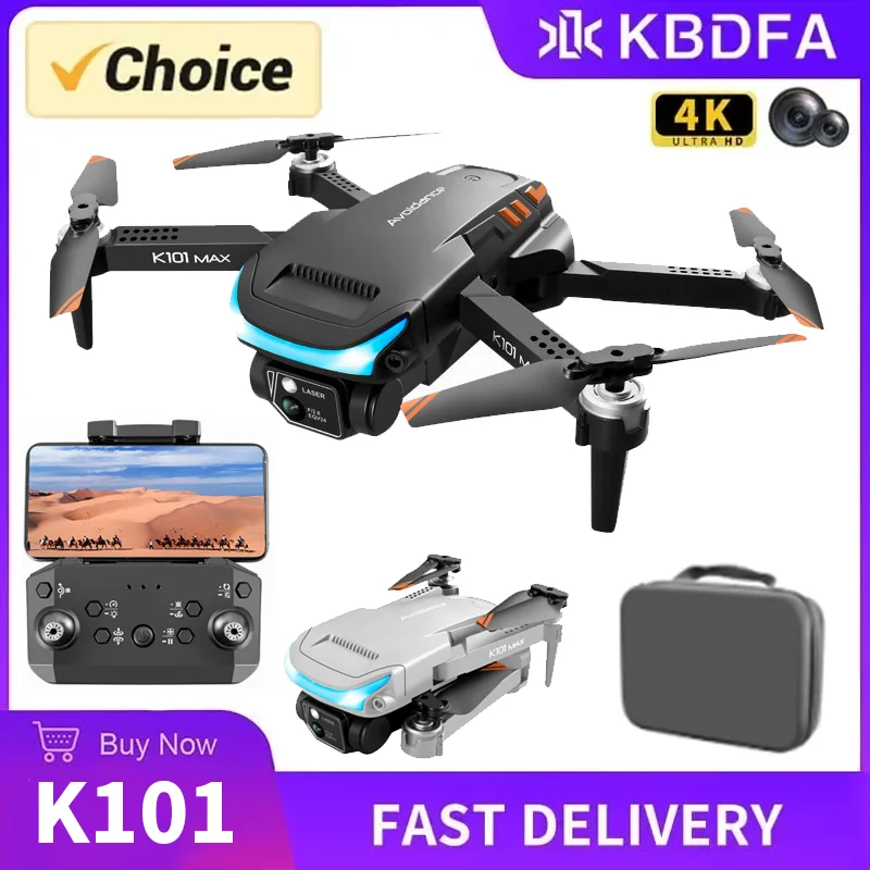 KBDFA K101 Max Drone profesjonalne podwójne kamera HD zdjęcia lotnicze FPV helikopter unikanie przeszkód składany quadcopter-zabawka zdalnie