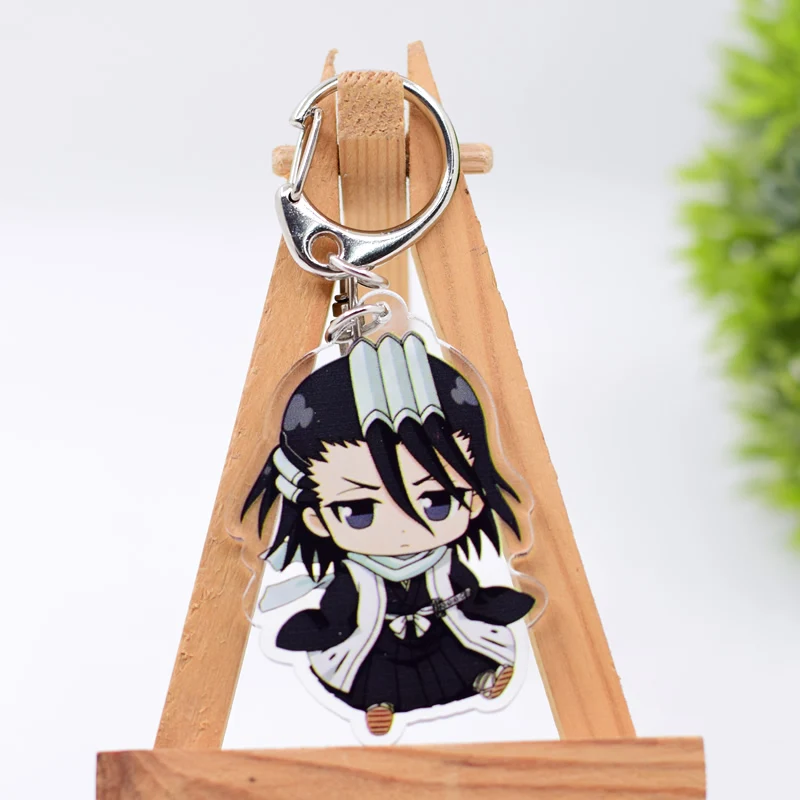 Bleach Anime Keychain 26 Styles Arcylic Cartoon Figures Keyrings Kawaii Accessories