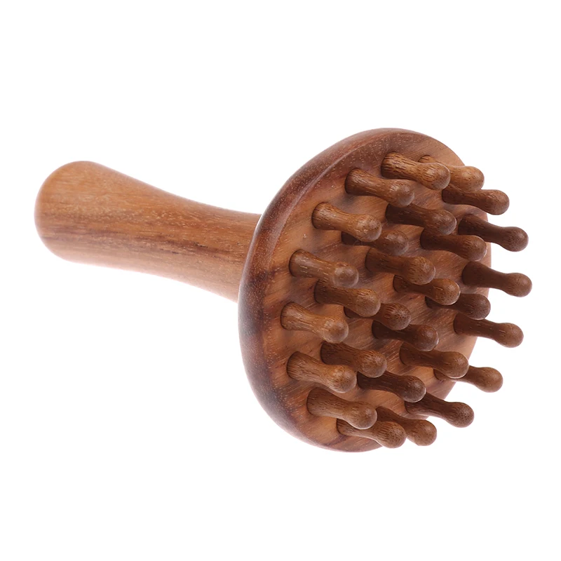 1 Stück Sandelholz Gua Sha Massagebürste Kopf Nacken Schulter Bauch Bein Körper Meridian-Massagegerät Gua Sha Kamm Holz-Massagewerkzeuge – Detail 5