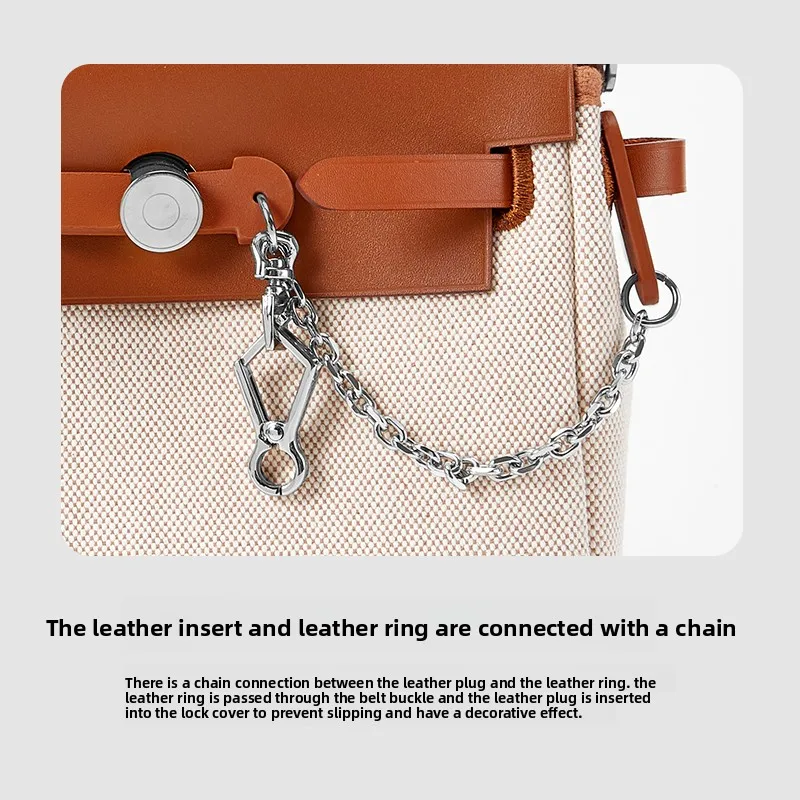 Leather Pin For Herbag 31 Women Bag Leather Pin Cap Lock Chain Tree Paste Leather Anti Wear Sheet Bag Accessories
