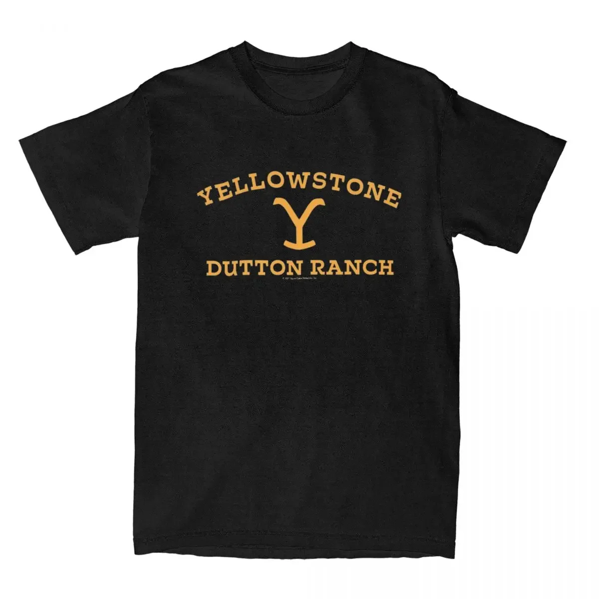 Men Yellowstones Dutton Ranch T Shirt Wild West 100% Cotton Tops Novelty Short Sleeve Round Neck Tee Shirt Summer T-Shirts