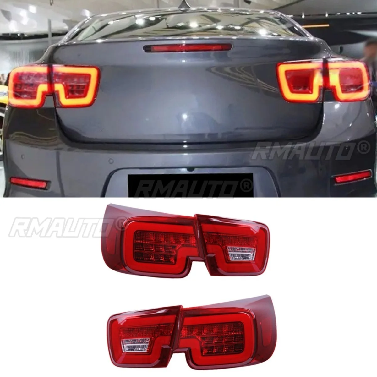 For Chevrolet Malibu 2012-2015 Left Right Rear LED Taillight Taillamp Tail Lights Assembly Wide Light Corner Lamp