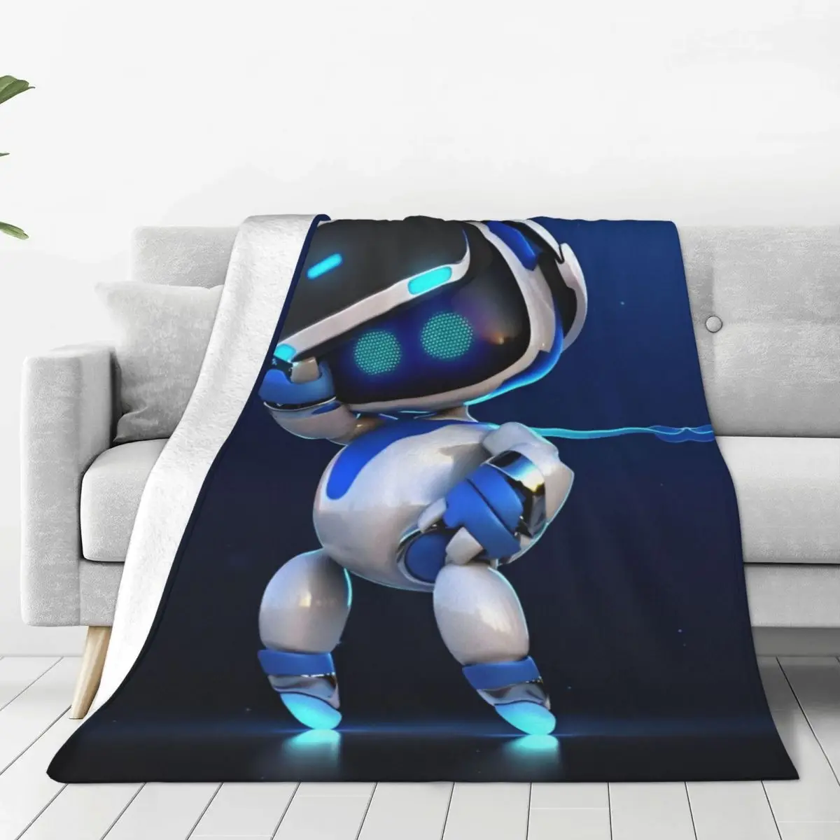 Game A-Astro-Bot Fleece  Blanket Quality Super Soft Throw Blanket Winter Travel Office Living Room Novelty Bedspread