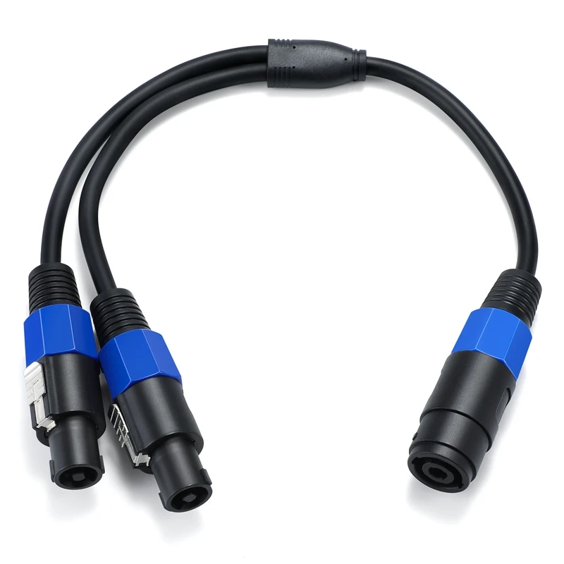 Speakon Splitter Cable,1 Male to 2 Female and 1-Female to 2-Male XLR Y Splitter Speakon Splitter Cable 50cm.