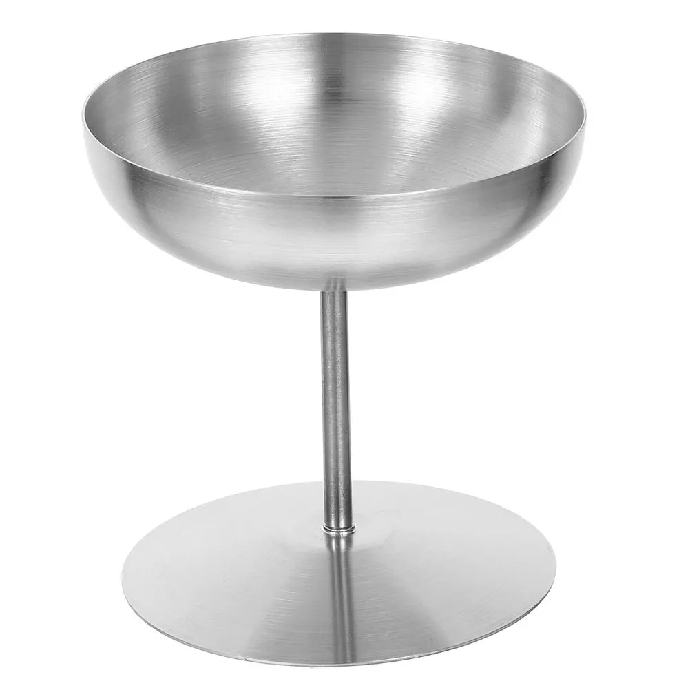

250Ml Stainless Steel Ice Cream Cups High Base Dessert Goblets For Pudding Snacks Reusable Serving Bowl Kitchenware Hotel