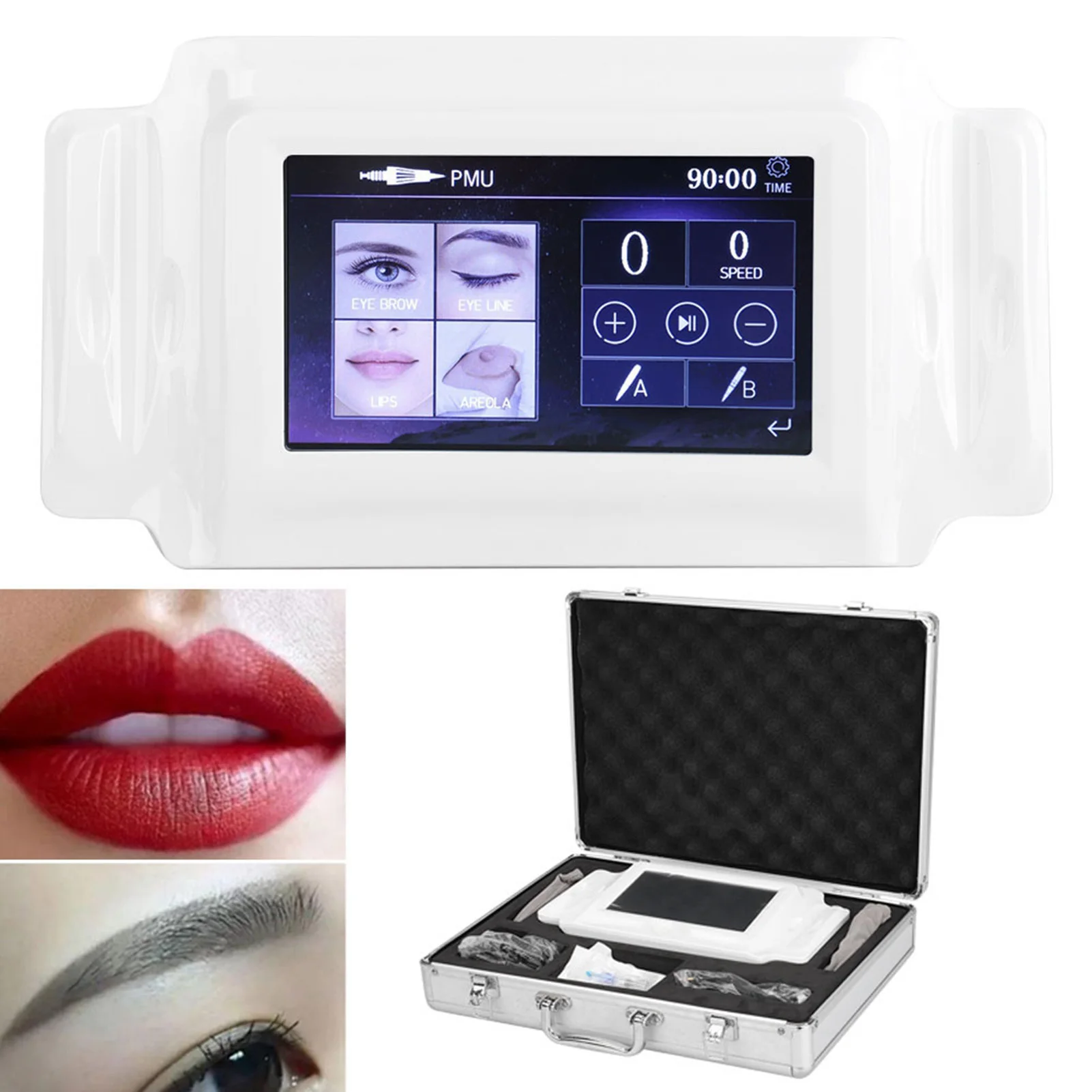 4 أنواع الحاجب الشفاه الروتاري قلم الوشم آلة Microblading قلم الوشم عدة Microblading ماكينة رسم الوشم التجميلي الروتاري قلم الوشم