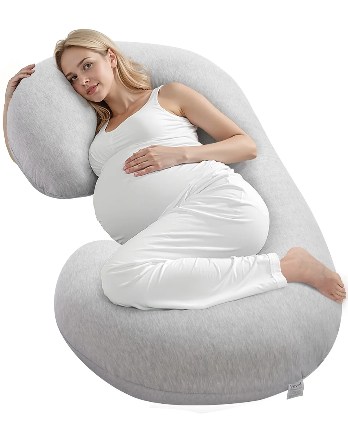 

Pregnant woman pillow - C-shaped full-body pregnant woman pillow, extremely soft and breathable