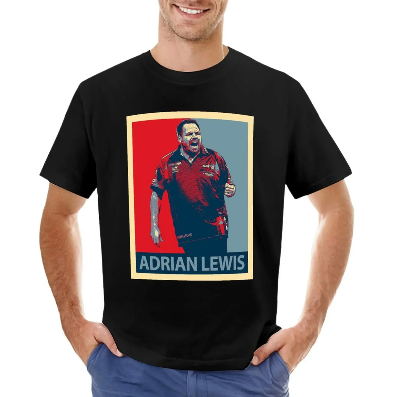 

Adrian Lewis T-shirt new edition plain korean fashion t shirt men
