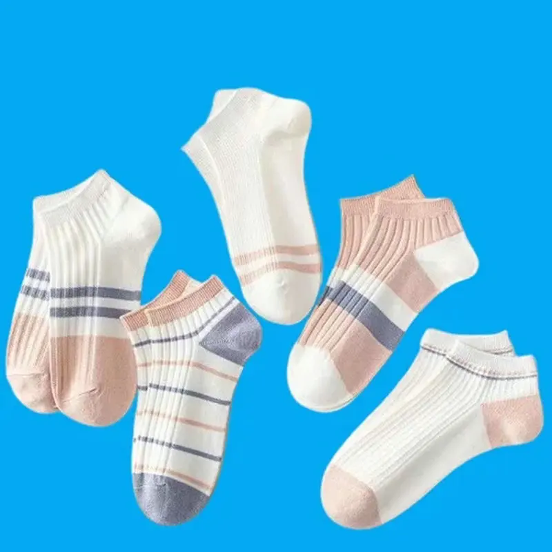 5/10 Pairs Short Summer Ins Style Cute Japanese All-match Korean Cotton Socks Student Short Boat Women's Socks 2024 New Socks