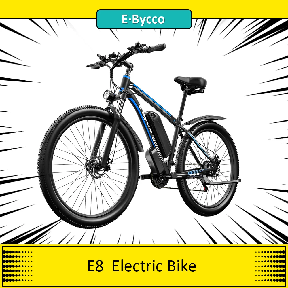 E·Bycco E8 Electric Bike, 750W Motor, 48V 17.5Ah Battery, 29-inch Tire, 55km/h Max Speed,Disc Brake,Suspension Fork, LCD Display