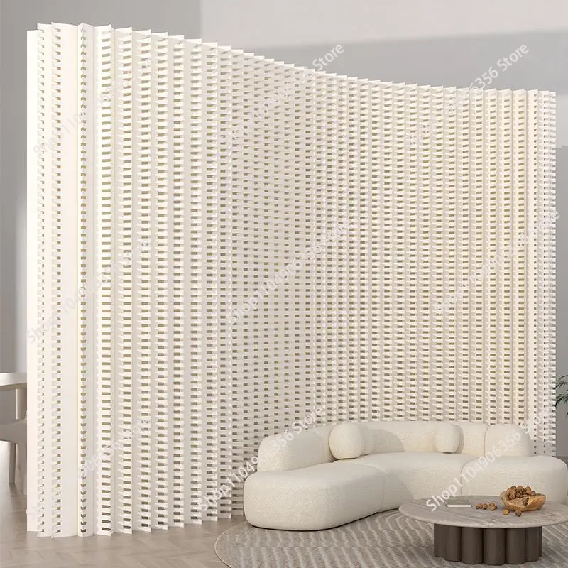 Movable Folding Partition Screen, Freestanding Room Separator, Easy Setup Background Wall for Exhibition and Live Broadcast