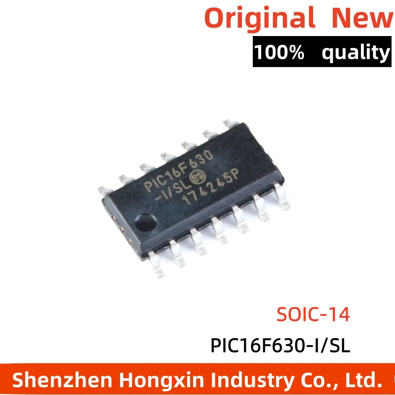 1-5 pieces PIC16F630-I/SL SOIC-14 SMT microcontroller/8-bit chip