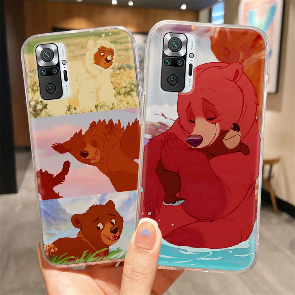 G-34 Brother Bear Transparent Case for LG Velvet Stylo 6 V40 V50 V60 Q52 Q61 K92 K9 K61 K62 G8 Plus ThinQ