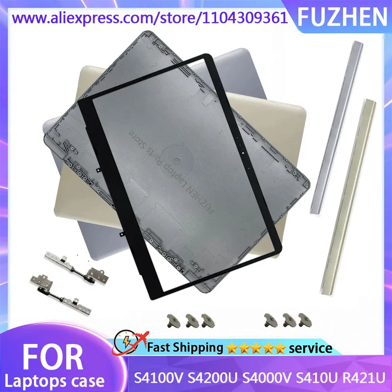 New Cover For S4100V S4200U S4000V S410U R421U  LCD Back Cover/Front Bezel/Hinges/Hinge Cover
