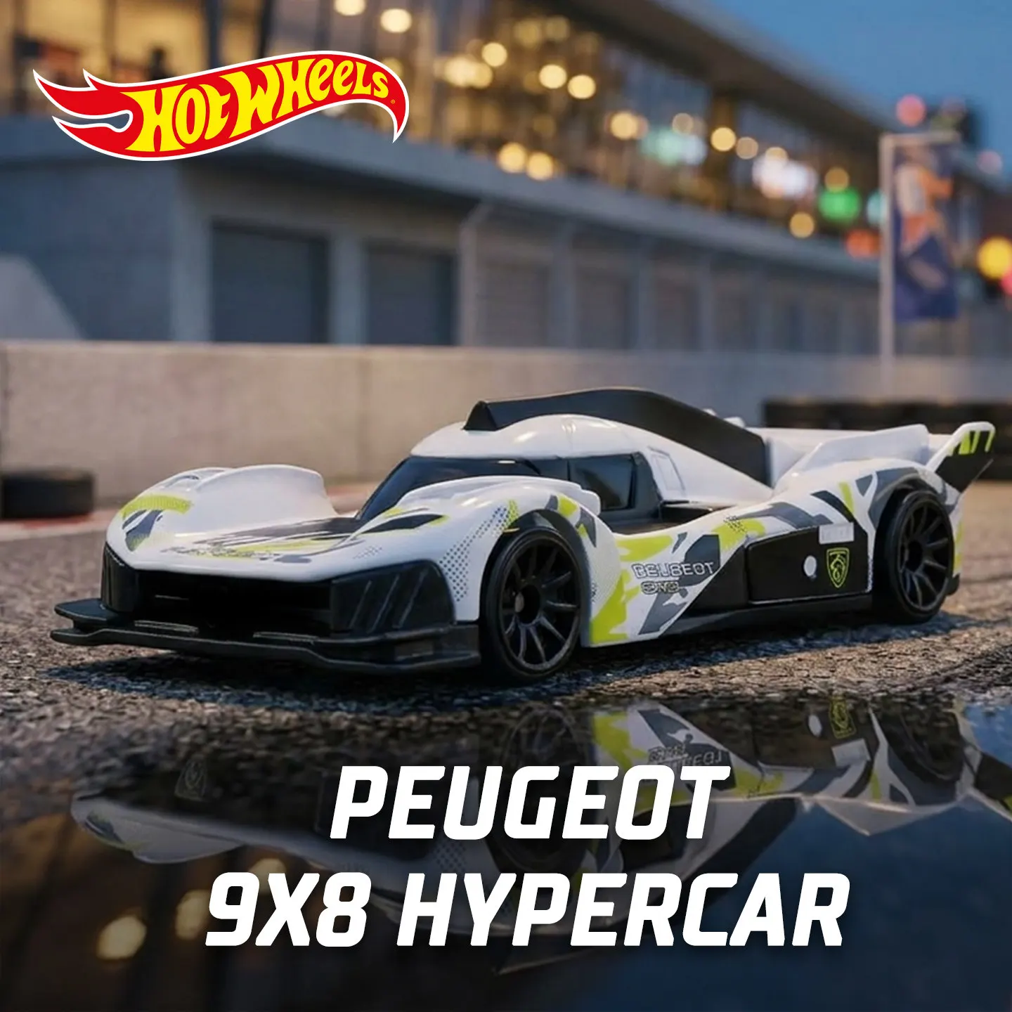 

Hot Wheels Toy Car Hotwheels Super Car Peugeot 9X8 Hypercar Model Toys For Boys