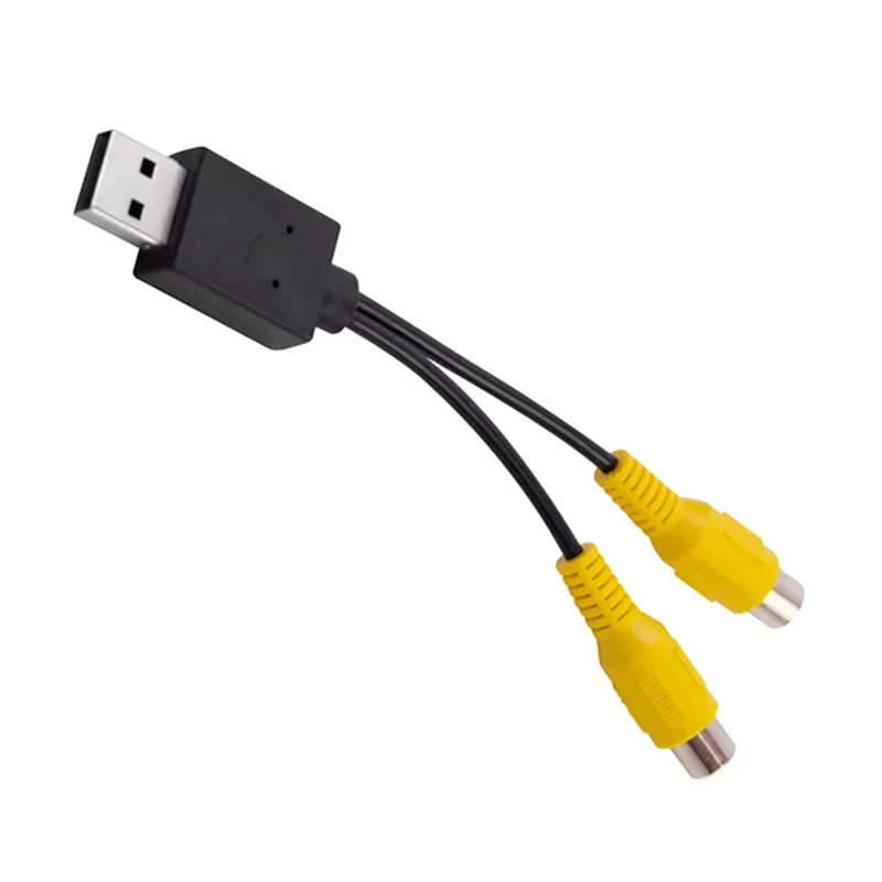 ELECT-Auto Auto Video Ausgang Box USB Port Zu CVBS Adapter Tragbare RCA Video Ausgang Kabel Für Android Multimedia Player