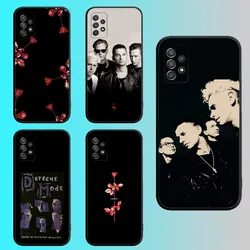 D-DepecheD band M-ModeS Phone Case For Samsung S 25,24,21,22,23,30,20,Ultra,Plus,Fe,Lite,Note,10,9,5G Black Soft