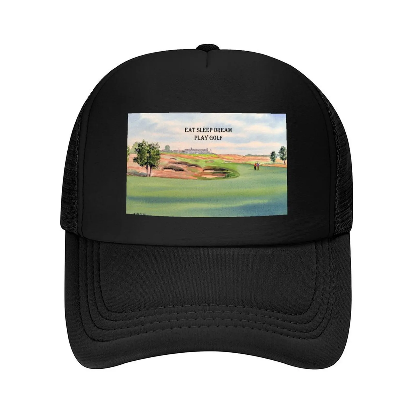 

Shinnecock Hills Golf Course with Eat Sleep Dream Play Golf Baseball Cap Unique hats Military Cap Man Men's Women's