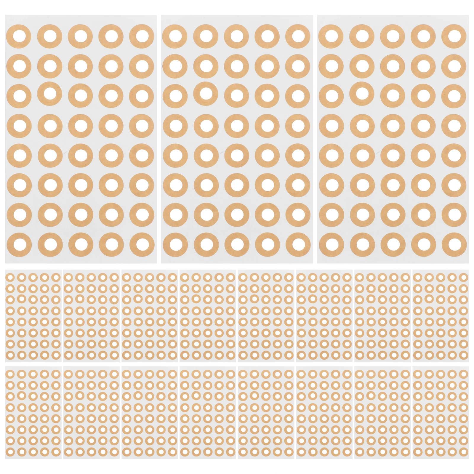 

Round Hole Reinforcement Stickers Self-Adhesive Paper Protectors Binder Repair Labels Cute Design For School Office Home