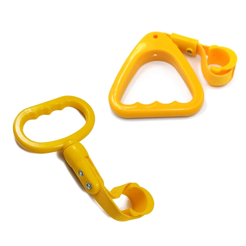 ABS Plastic Removable DurableTriangle Bus for  Interior Handle Pull Ring Auto Car Train Handle Strap Charm Strap D