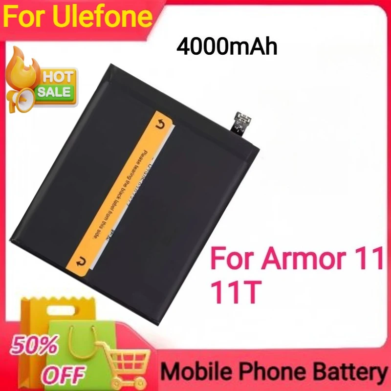 

Новый аккумулятор емкостью 4000 мАч для мобильного телефона Ulefone Armor 11 11T со встроенной универсальной батареей