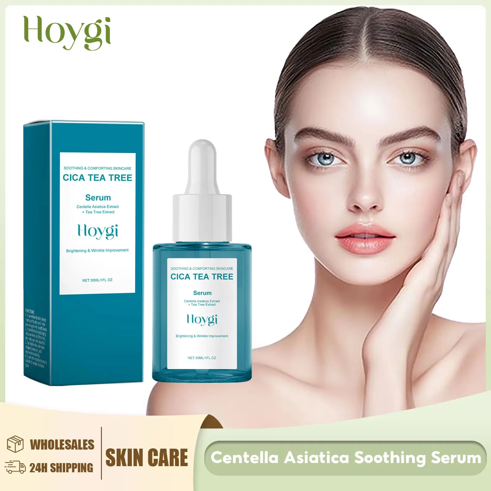 Centella Asiatica Serum Soothing Calming Repair Sensitive Skin Dryness Improve Rosacea Shrink Pores Moisturizing Facial Essence