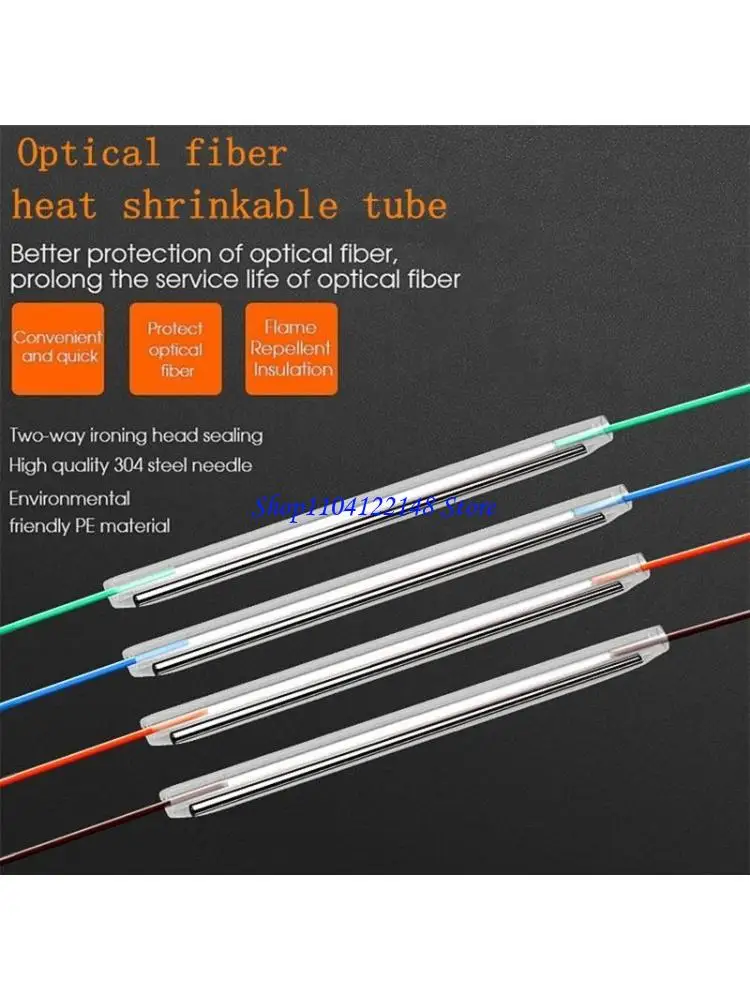P9FA 100pcs Fiber Sleeves（45mm 60mm)for Fusion Fiber Cable Heat Shrinks