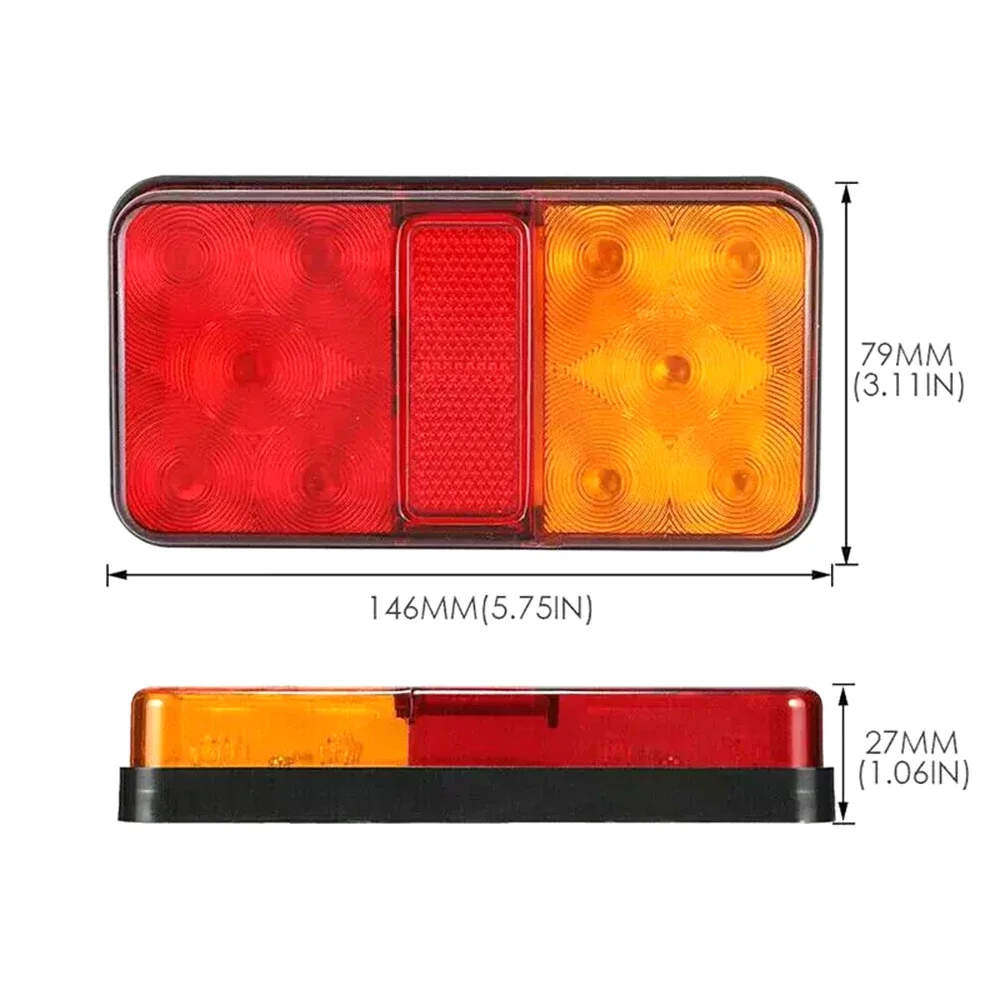 1 LED-Rücklichtkomponente, universell für Autos, LKWs, Spielzeug, Boote, Automodifikation, 12 V oder 24 V Spannung optional