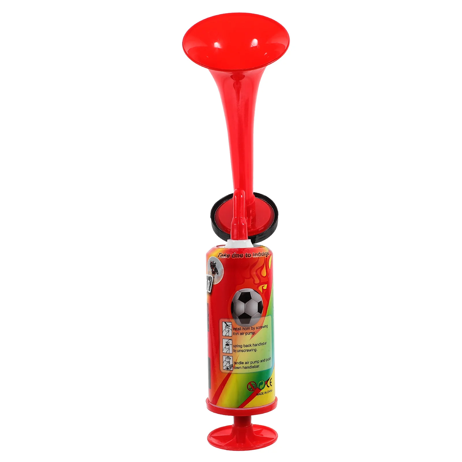 Large Air Horn 35x7.5x7cm Handheld Pump Loud Noise Maker for Sports Events Parties Random Color PP Plastic Easy Assembly