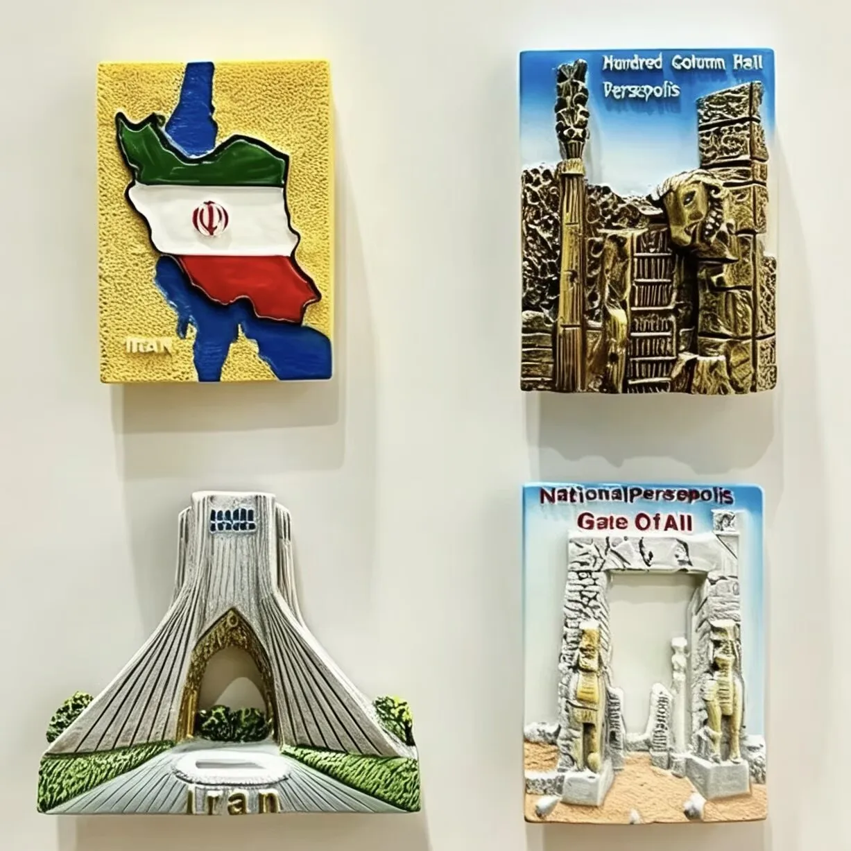 Iran 3D Fridge Magnets Ornament Souvenir Resin Refrigerator Magnets Sticker Collection Handicraft Gift Home Decoration