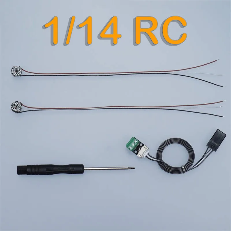 1 Pair Plastic Roof-mounted Rotating Light Kit for Tamiya 1/14 RC Truck for SCANIA 770S 8×4 56371 Car Accessories